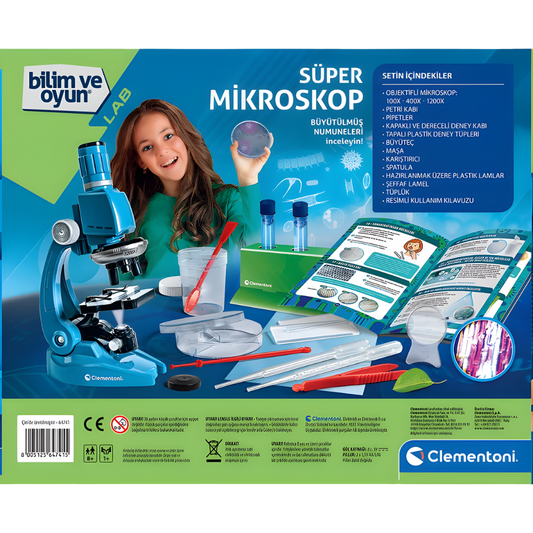 Clementoni Bilim Ve Oyun Süper Mikroskop