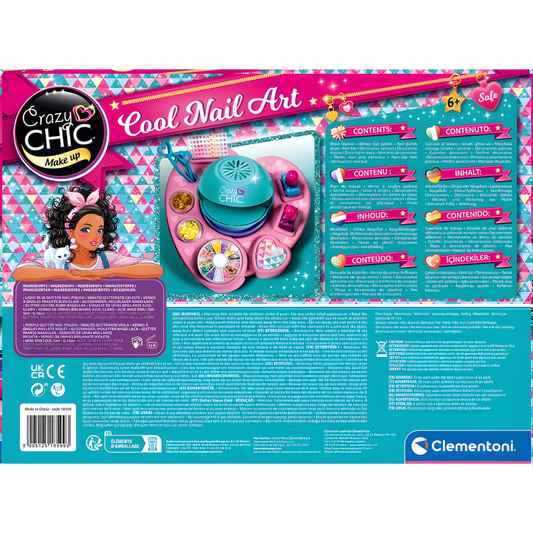 Clementoni Crazy Chic Havalı Tırnak Tasarımları