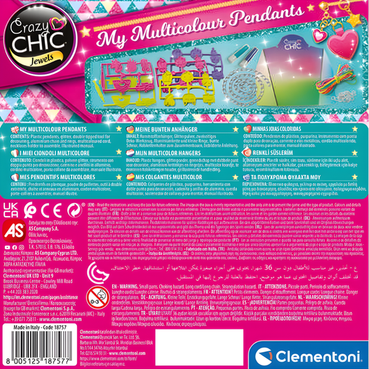 Clementoni Crazy Chic Renkli Kolyeler
