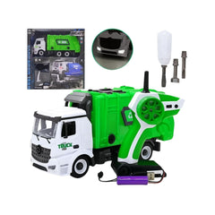 Ctoys 1:18 Usb Şarjlı Kumandalı Sök Tak Çöp Kamyonu