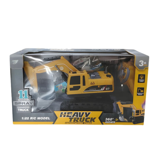 Ctoys 1:22 Işıklı Sesli Ve Müzikli Uzaktan Kumandalı Buharlı Ekskavatör