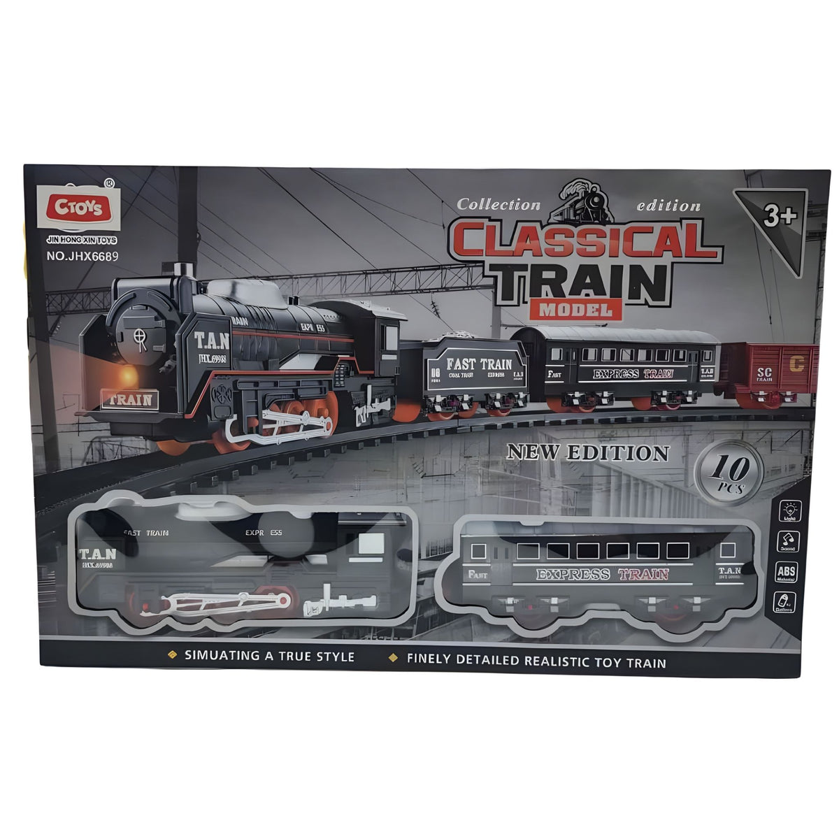 Ctoys Işıklı Sesli Hızlı Tren Seti 10 Parça