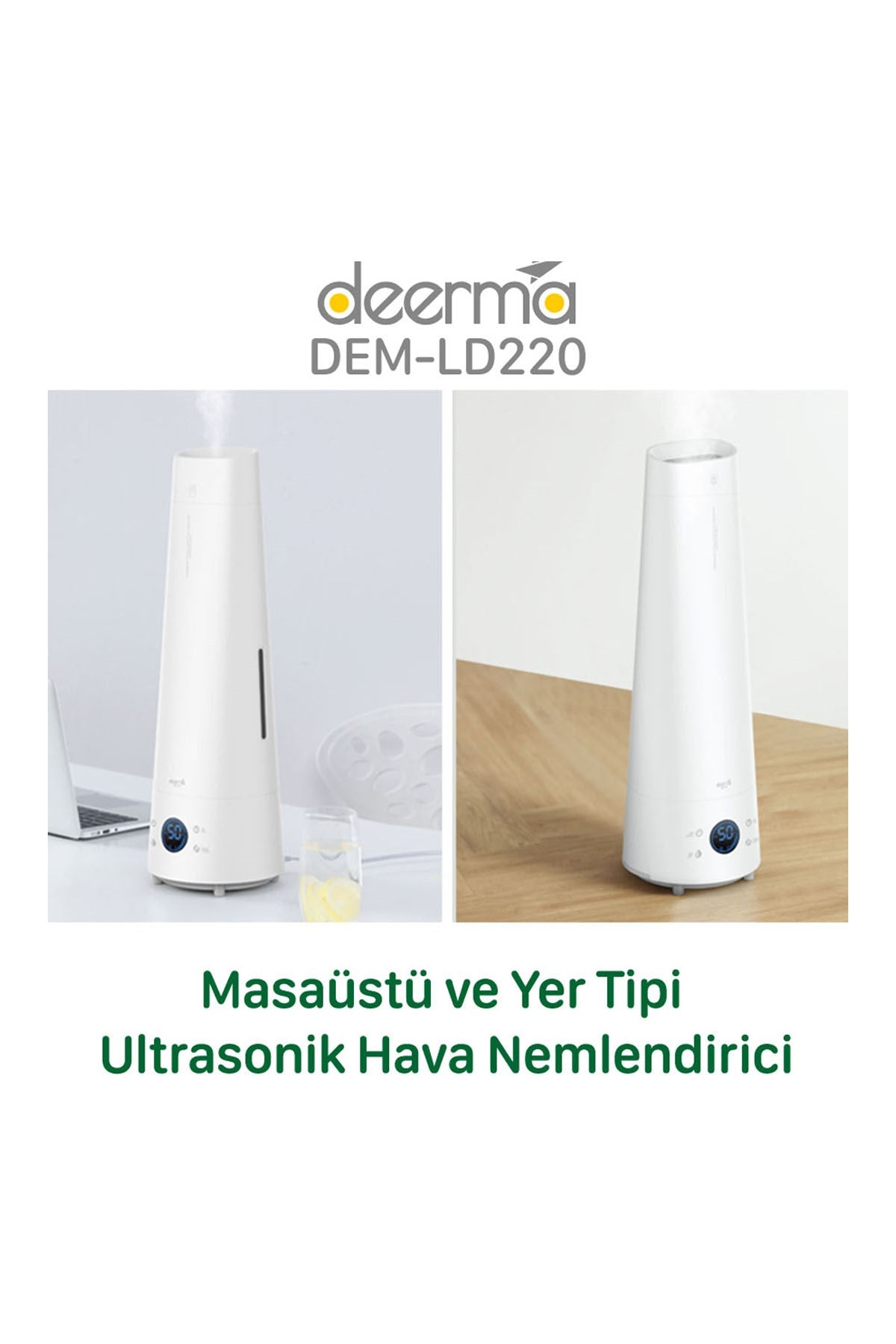 Deerma LD220 Kumandalı Soğuk Buhar Makinesi