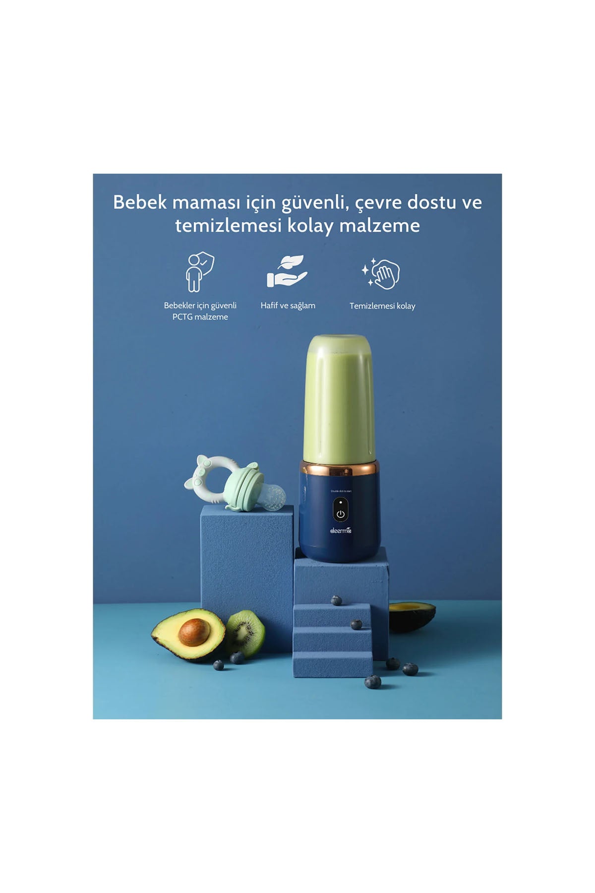 Deerma Nu06 Portatif Şarjlı Blender