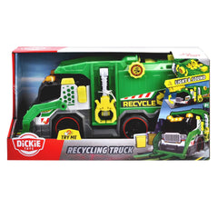 Dickie Geri Dönüşüm Kamyonu, Sesli ve Işıklı, Motorlu Kaldırma İşlevli, 39cm