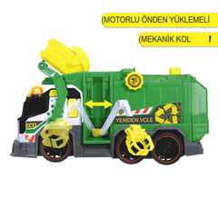 Dickie Geri Dönüşüm Kamyonu, Sesli ve Işıklı, Motorlu Kaldırma İşlevli, 39cm