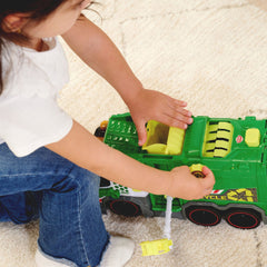 Dickie Geri Dönüşüm Kamyonu, Sesli ve Işıklı, Motorlu Kaldırma İşlevli, 39cm