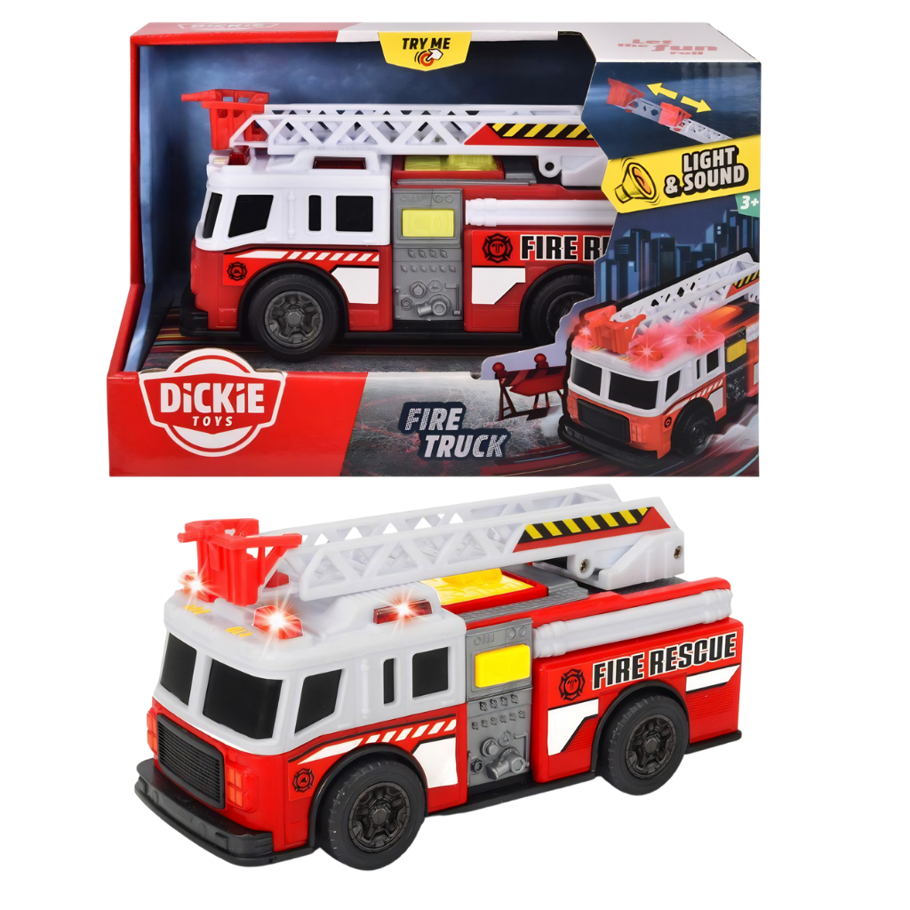 Dickie Işıklı Sesli Fire Truck Kurtarma İtfaiye Aracı 15 cm