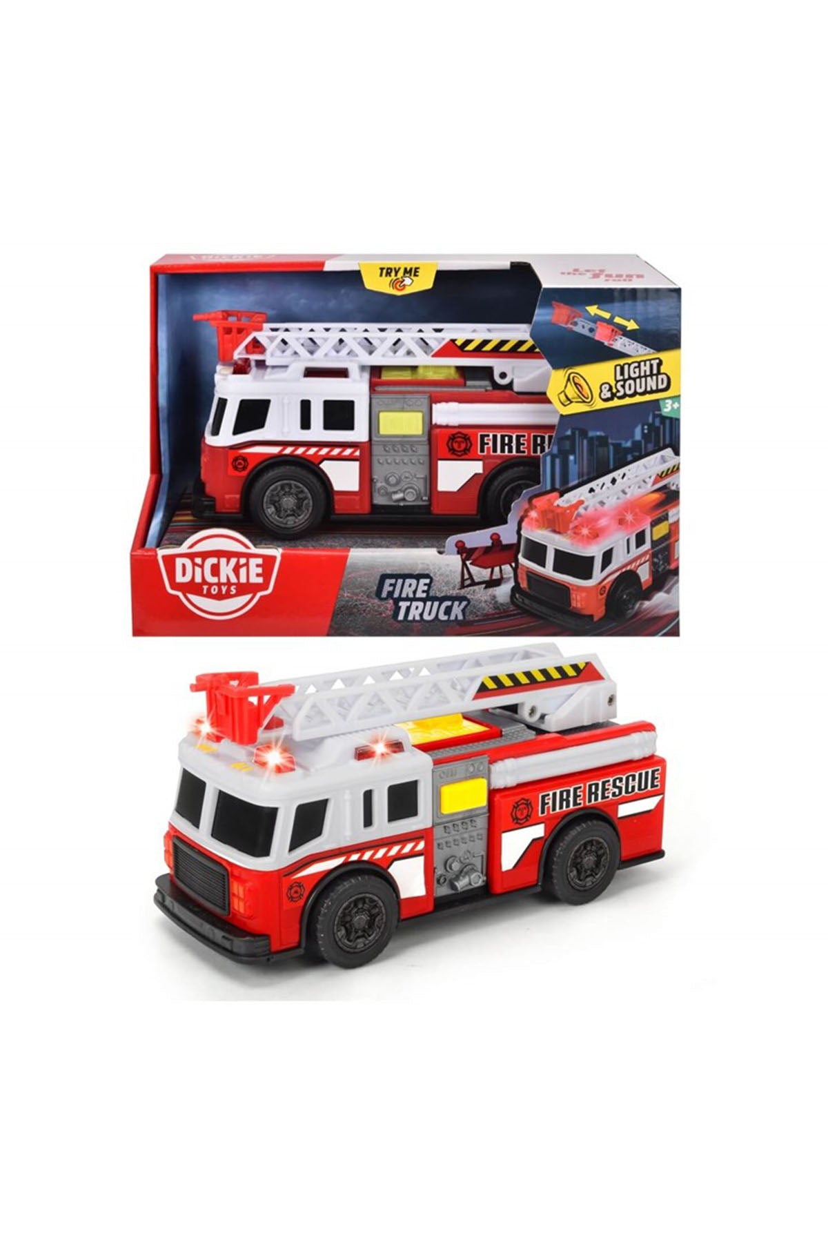 Dickie Işıklı Sesli Fire Truck Kurtarma İtfaiye Araçı 15 Cm