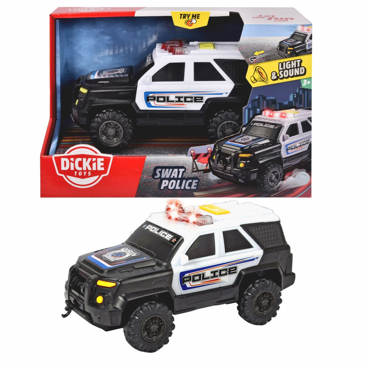 Dickie Işıklı Sesli Polis Aracı Swat 18cm