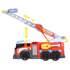 Dickie İtfaiye Aracı, Sesli ve Işıklı, Uzatılabilir Merdivenli, Su Fonksiyonlu, 36 cm