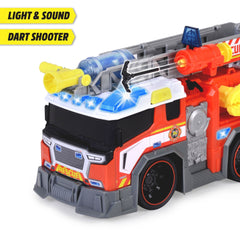 Dickie İtfaiye Aracı, Sesli ve Işıklı, Uzatılabilir Merdivenli, Su Fonksiyonlu, 36 cm