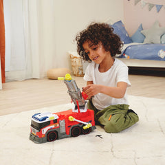 Dickie İtfaiye Aracı, Sesli ve Işıklı, Uzatılabilir Merdivenli, Su Fonksiyonlu, 36 cm