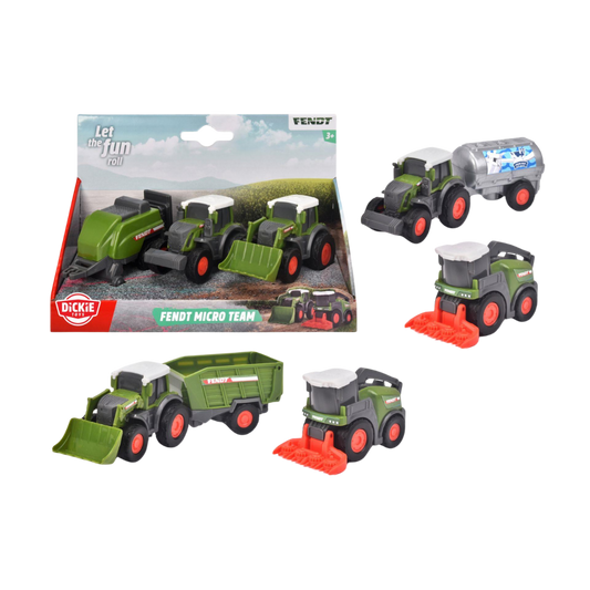 Dickie Micro 3'lü Çiftlik Araç Seti 9cm