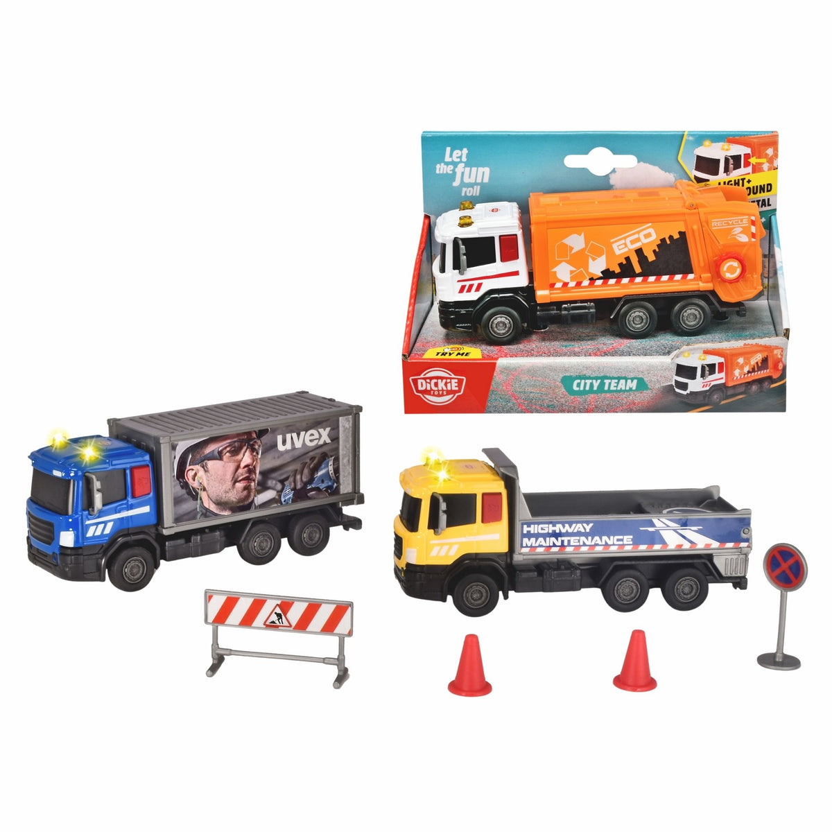 Dickie Sesli ve Işıklı Şehir Araçları