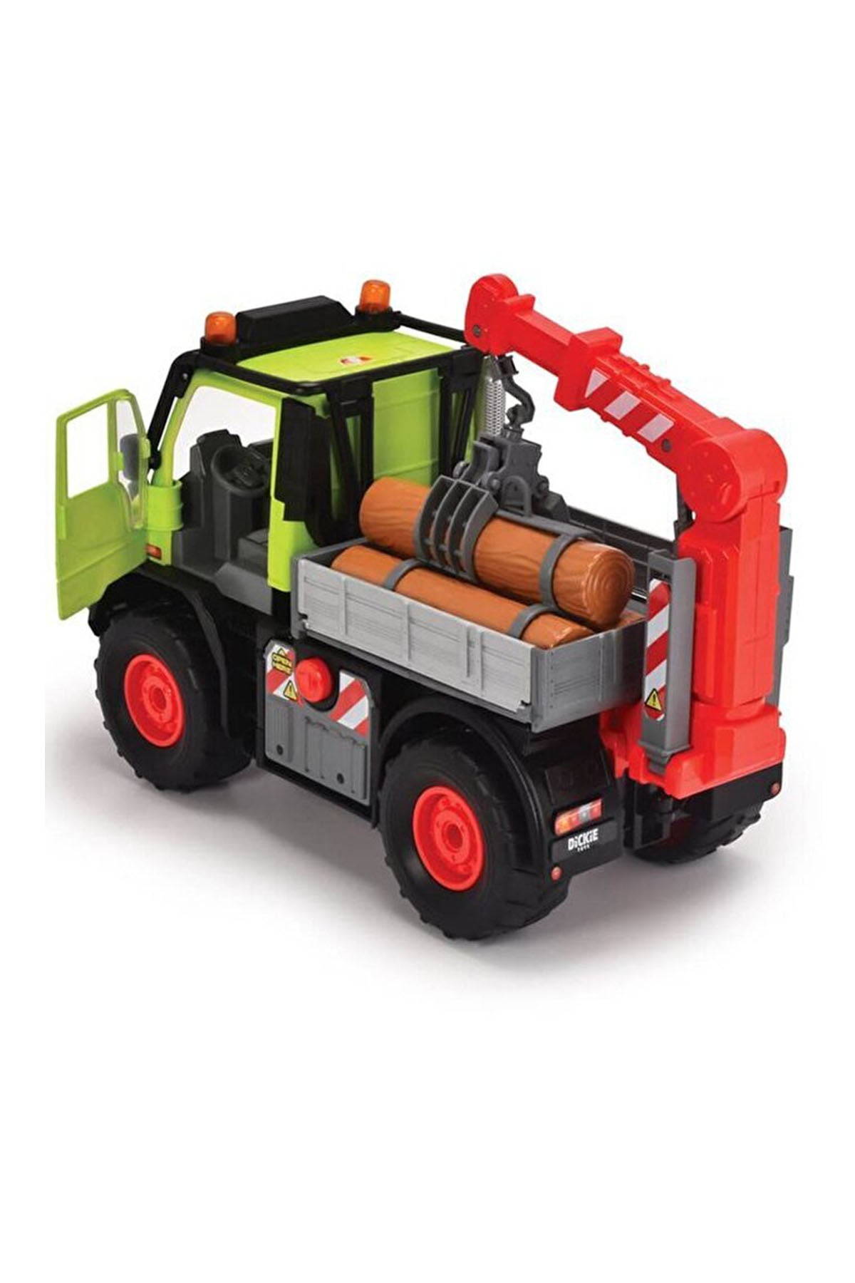 Dickie Unimog U530 Işıklı Sesli Kütük Taşıyıcı Vinç Kamyonu 50 Cm