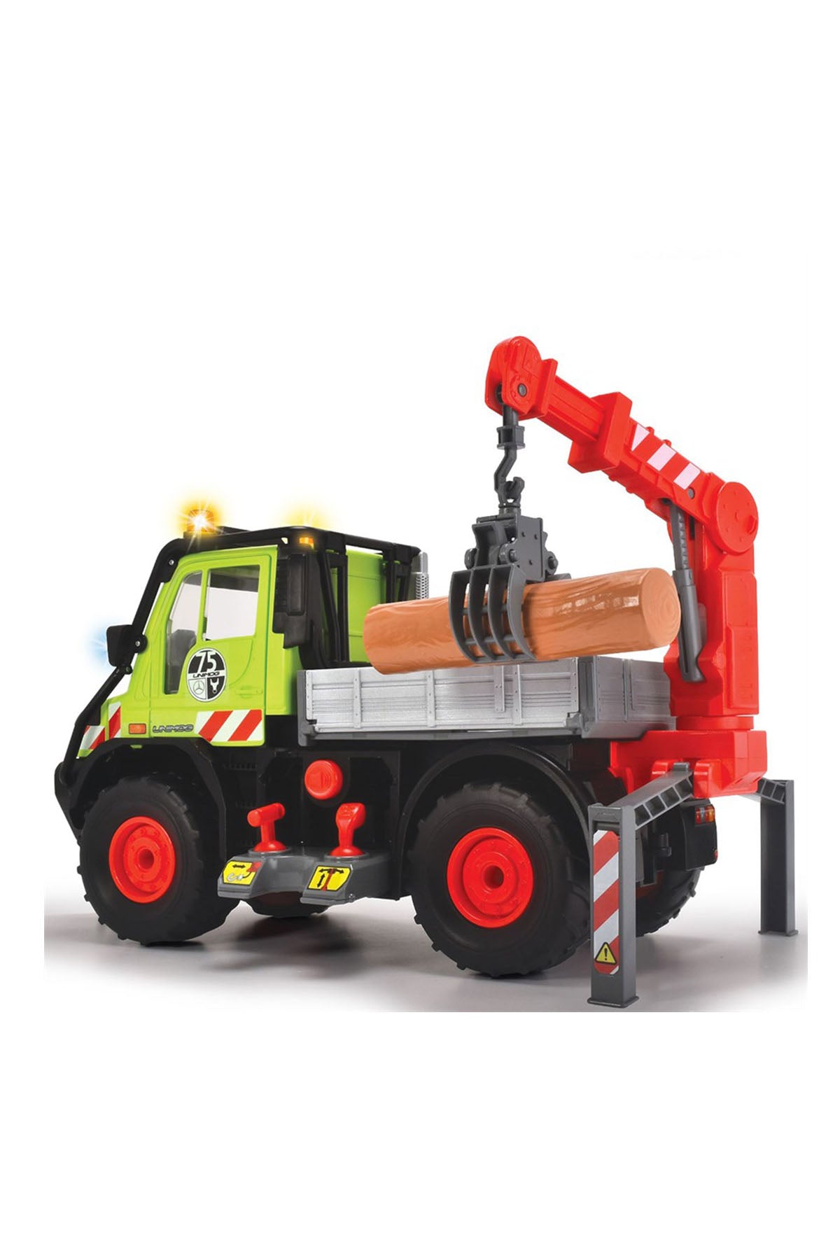 Dickie Unimog U530 Işıklı Sesli Kütük Taşıyıcı Vinç Kamyonu 50 Cm