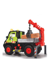 Dickie Unimog U530 Işıklı Sesli Kütük Taşıyıcı Vinç Kamyonu 50 cm