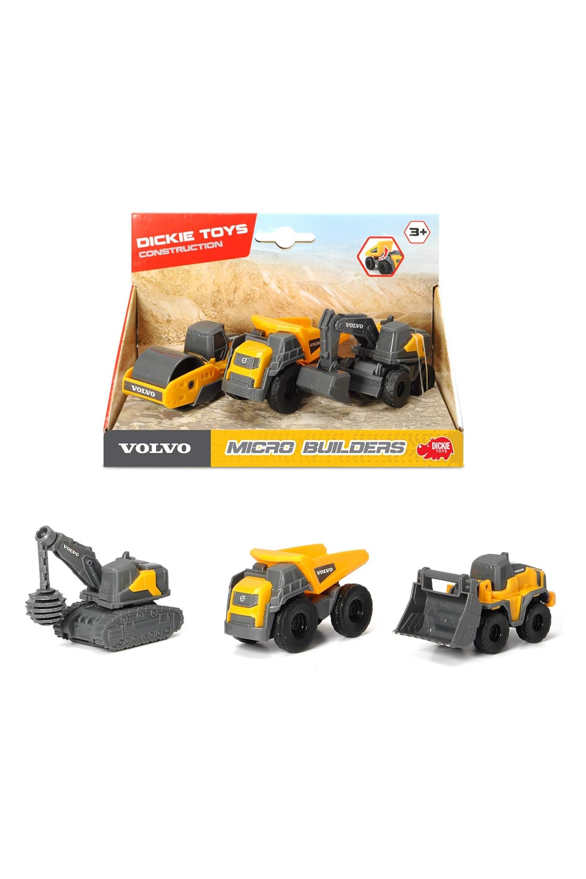 Majorette Dickie Volvo Micro Builders İnşaat Araçları