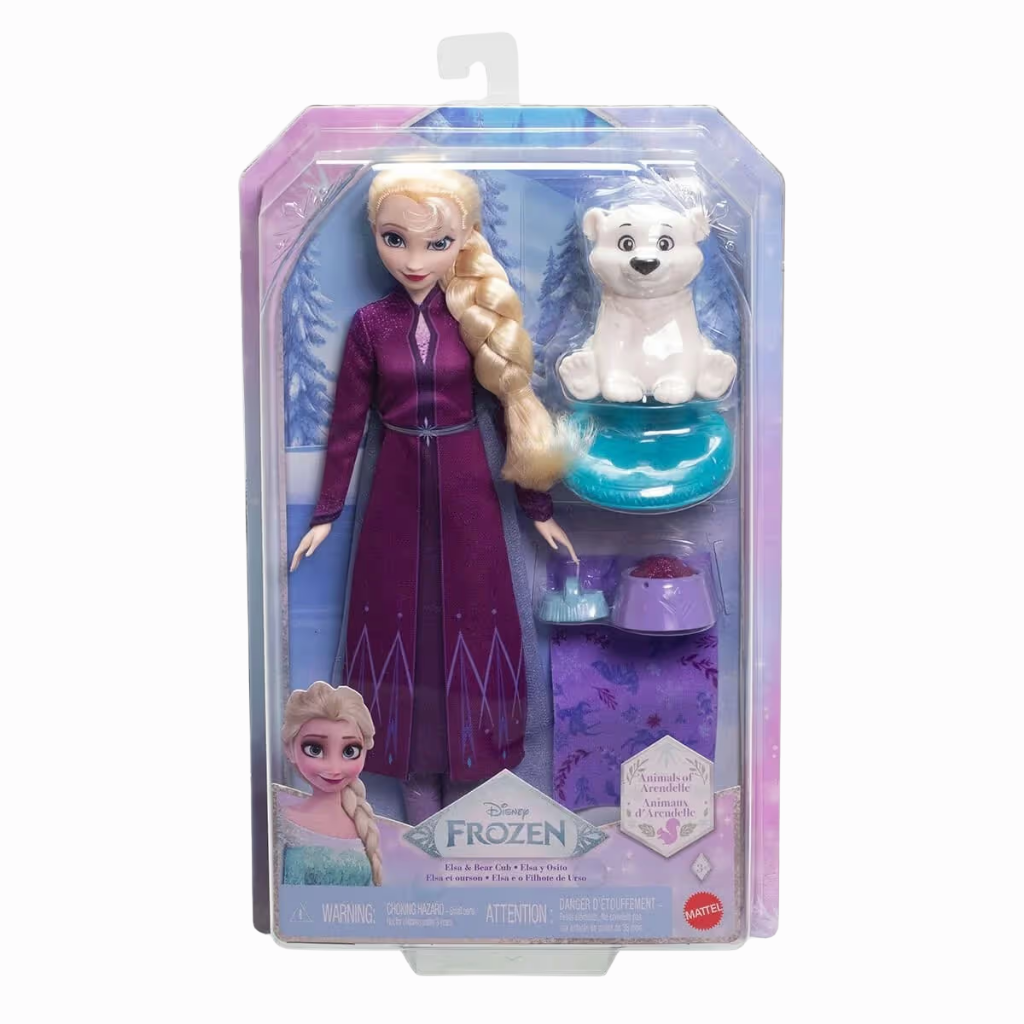 Disney Karlar Ülkesi Elsa Bebek ve Yavru Kutup Ayısı Figür Seti JFG16
