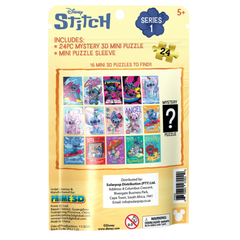 Disney Stitch Series 1 Prime 3D Sürpriz Puzzle 24 Parça