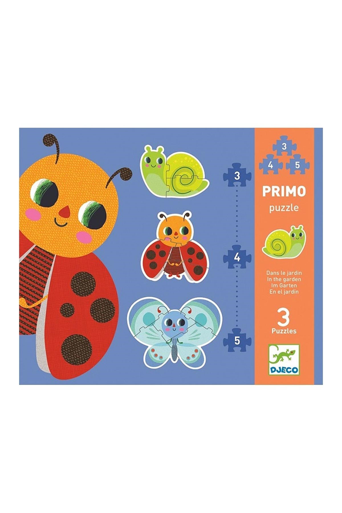 Djeco İlerleyen Puzzle / In The Garden - 3, 4, 5 Pcs