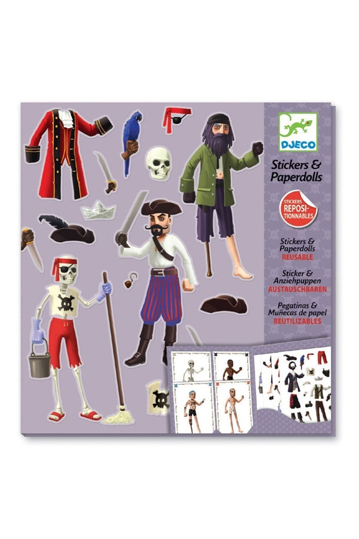 Djeco Kağıt Giydirme Seti Pirates