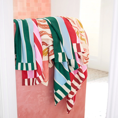 Dock And Bay Banyo Havlusu Waffle L Peppermint Punch