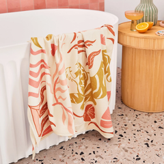 Dock And Bay Banyo Havlusu Waffle L Tiger Palm