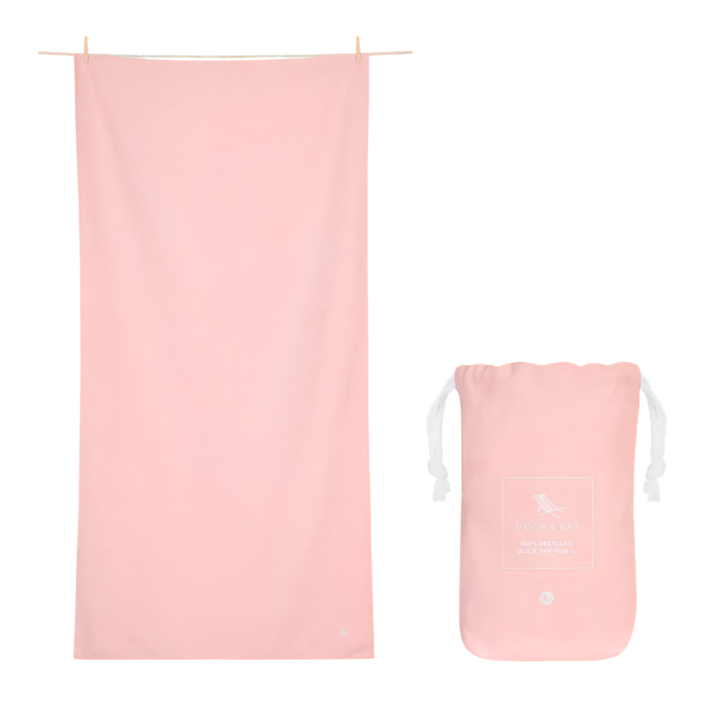 Dock And Bay Hızlı Kuruyan Havlu Essential L Island Pink