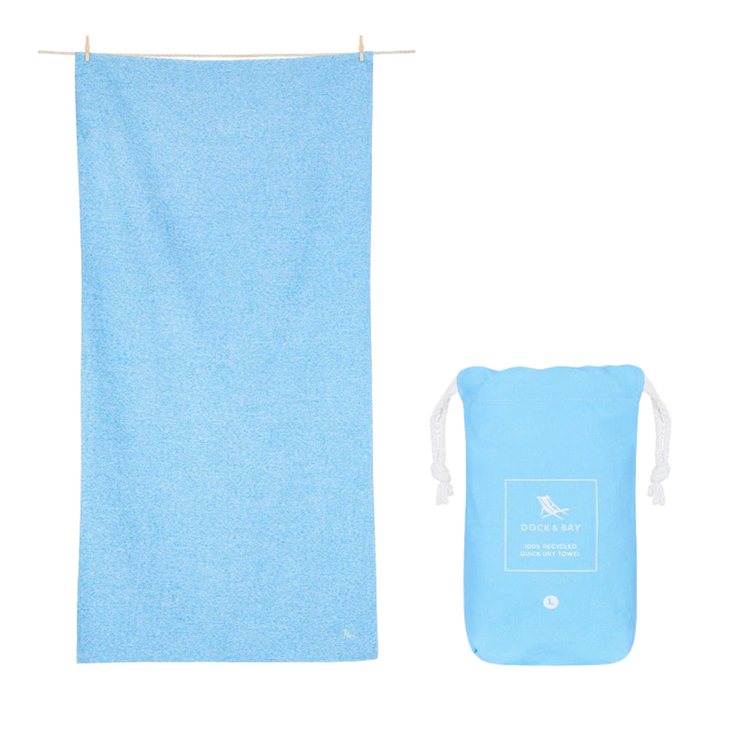 Dock And Bay Hızlı Kuruyan Havlu Essential L Lagoon Blue