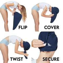 Dock And Bay Saç Havlusu Cabana Tulum Blue