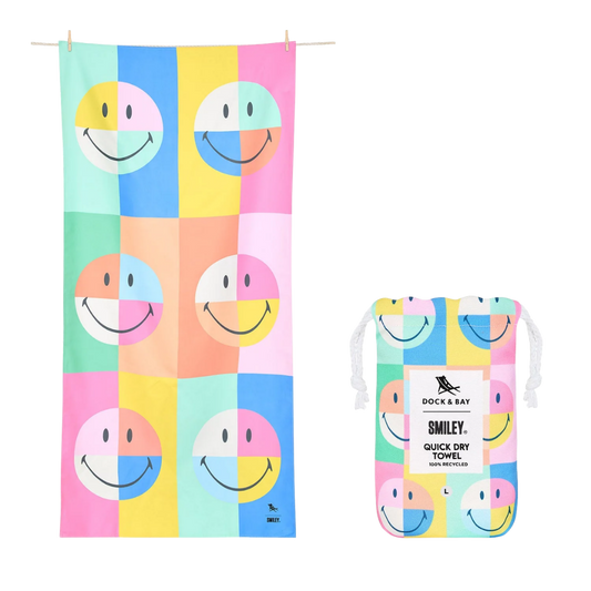 Dock And Bay Smiley Plaj Havlusu L Calm