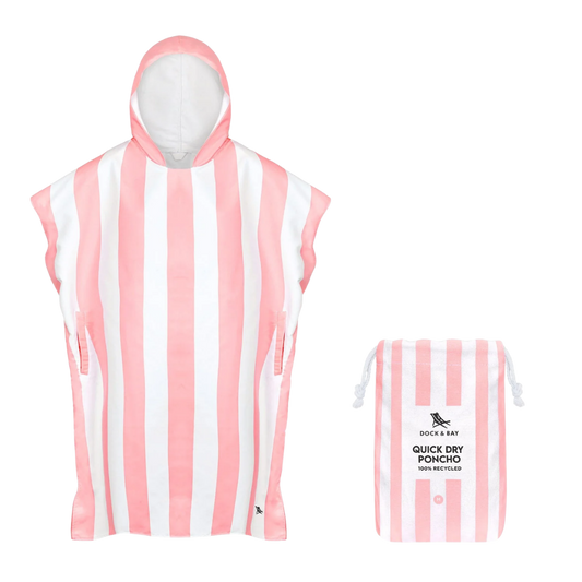 Dock And Bay UV Korumalı Yetişkin Panço Cabana L Malibu Pink
