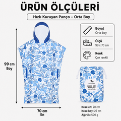 Dock And Bay UV Korumalı Yetişkin Panço Design M Wavy Baby