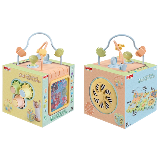Dolu 2in 1 Eğitici Küp ve Puzzle