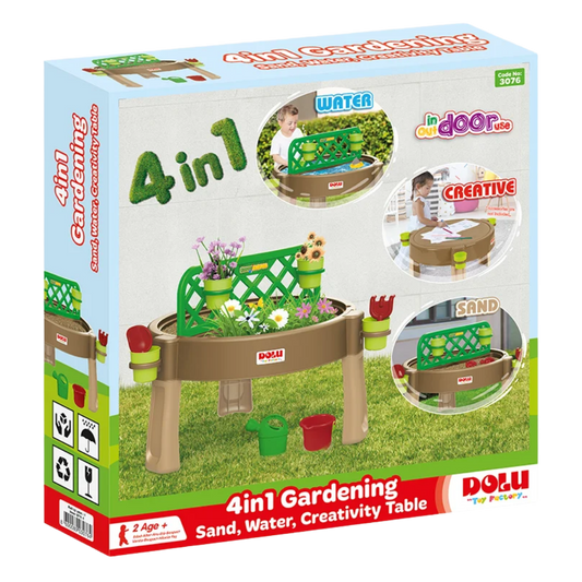 Dolu Bahçe Kum Su Aktivite Masası 4in 1