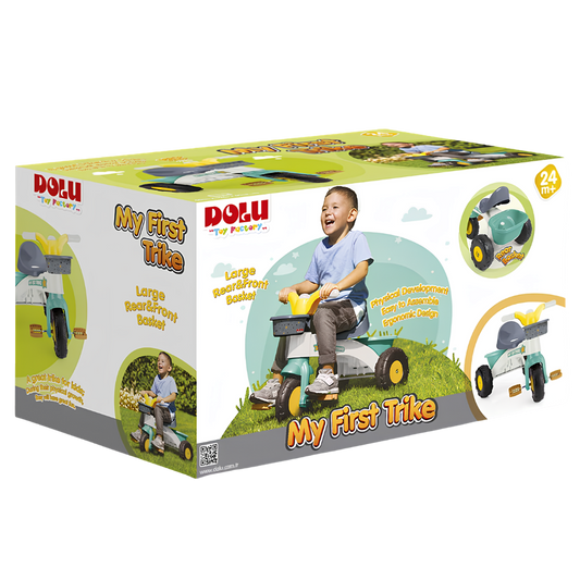Dolu İlk Bisikletim Tutamaklı Yeşil