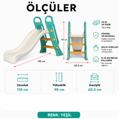Dolu Küçük Kaydırak Yeşil