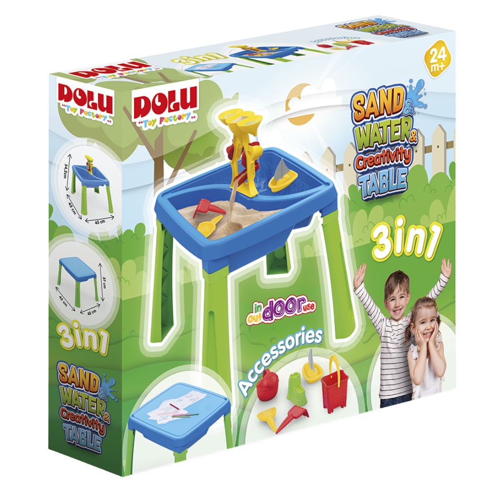 Dolu Oyuncak Su Kum ve Yaratıcılık Masası