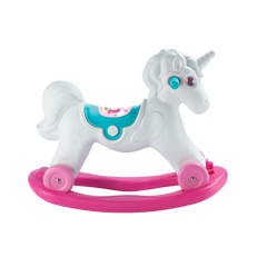 Dolu Unicorn Sallanan Tekerlekli At