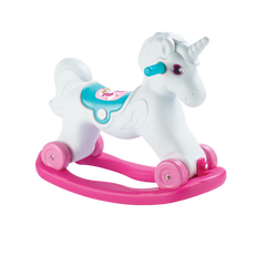 Dolu Unicorn Sallanan Tekerlekli At