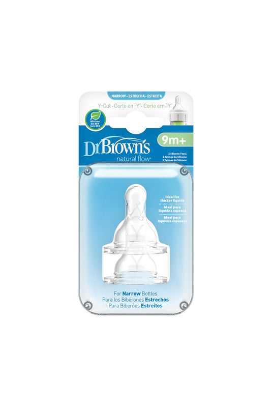Dr. Brown's Y Kesim Dar Ağız Biberon Emziği (2 Adet) 9m+ - Welcome Baby