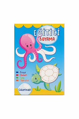 Net Kitap Eğitici Boyama-Çıkartmalı Mavi - Welcome Baby