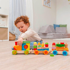 Eichhorn Işıklı Sesli Ahşap Tren 59cm