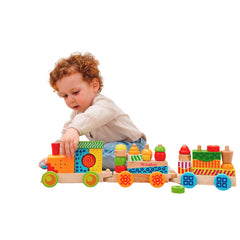 Eichhorn Işıklı Sesli Ahşap Tren 59cm