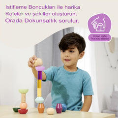 Eichhorn Montessori Ahşap Boncuk Dizme Oyunu