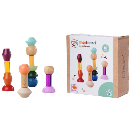 Eichhorn Montessori Ahşap Boncuk Dizme Oyunu