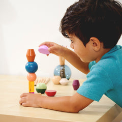 Eichhorn Montessori Ahşap Boncuk Dizme Oyunu