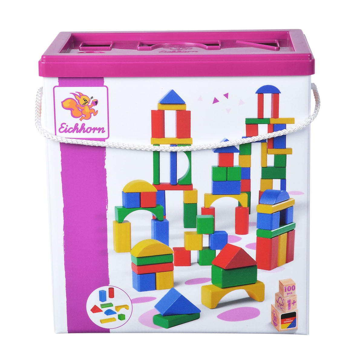 Eichhorn Renkli Ahşap Bloklar 100 Parça